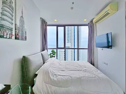 Baan Plai Haad Condo for rent, high floor, ready to move in, fully furnished, comfortable, reserve now++