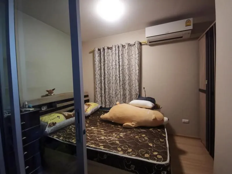 เฟอร์นิเจอร์และเครื่องใช้ไฟฟ้าครบ ขนาด 23 ตร.ม. 1 นอน 1 น้ำ ให้เช่า PLUM CONDO CHAENGWATTANA
