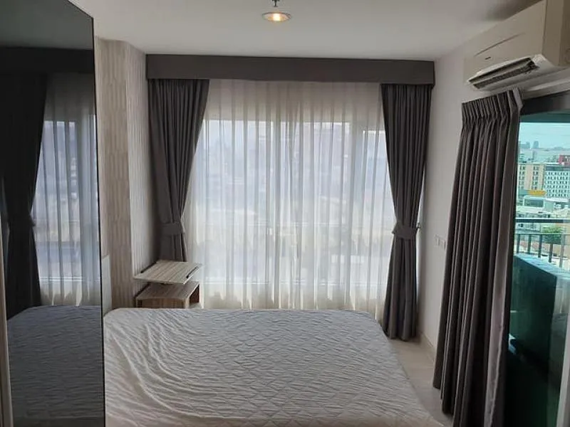 ให้เช่า Aspire Ngamwongwan ผนังติดวอล ผังห้องแยกเป็นสัดส่วนห้องสภาพดี เฟอร์ครบจบในห้องเดียว