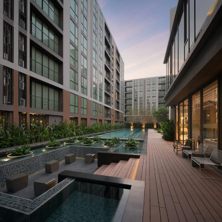 Condo for sale Chambers Cher Ratchada-Ramintra. Convenient transportation, fully furnished, ready to move in. Don't miss it.