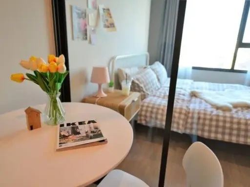 Condo for rent Life Ladprao Condo ready to move in little vintage style If you like taking pictures This room can be rented in every corner.
