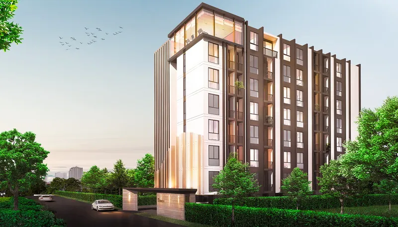 Modern Condo for sale, The Forest Rama 2-Ekachai, top floor, beautiful view, good soundproof room. Can't miss it.
