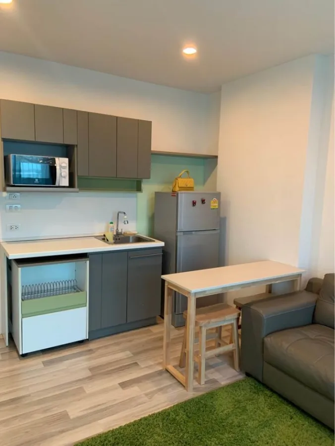 For rent, The Key Chaengwattana, unblocked view, complete electrical appliances The most comfortable sofa Must reserve