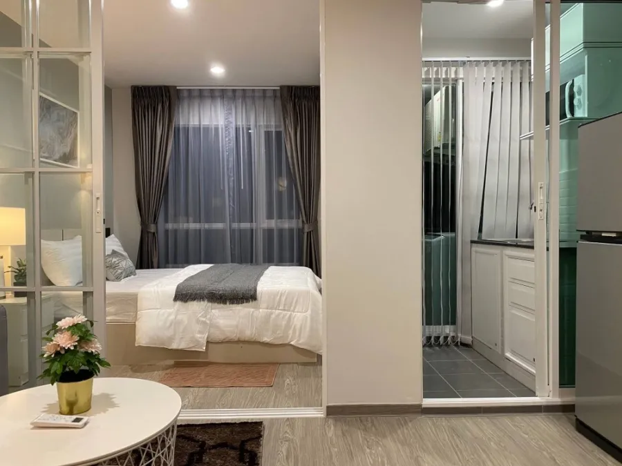 ให้เช่า The Regent สุขุมวิท 97/1 ห้องกั้น แต่งสวยน่าอยู่ เตียงนอนนอนสบายสุดๆ จองก่อนได้ก่อนจ้า