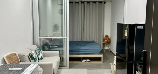 ให้เช่า The president จรัญ - แยกไฟฉาย สเตชั่น มีประตูกั้น living - bedroom ตกแต่งครบครัน รีบจองเลย images