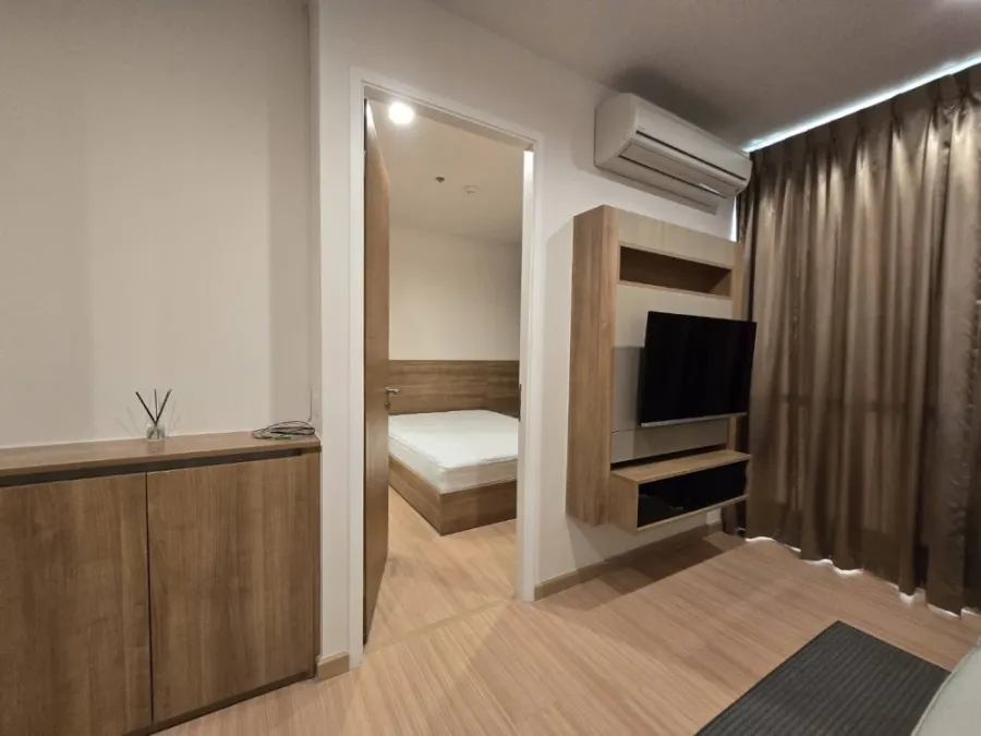 For rent!! Lumpini Center Happyland Condo Phase 1-4, 30th floor, beautiful room, fully furnished, worth living in, don't miss it!!
