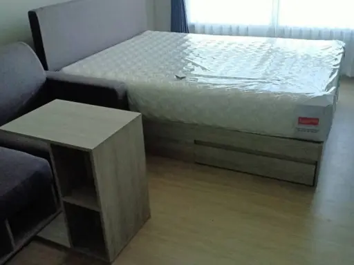 For rent, D Condo Campus Kamphaeng Saen, Building B, 7th floor, reasonable price, ready to move in, hurry up and grab it!!