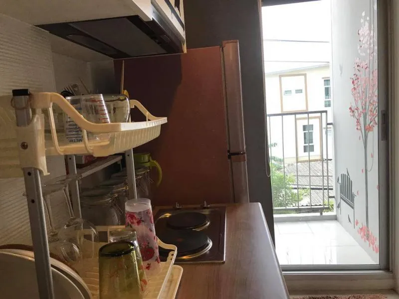 Whoever comes as a family must have this room for rent, Condo U Delight @ Huai Khwang Station, large room, fully furnished, hurry!!