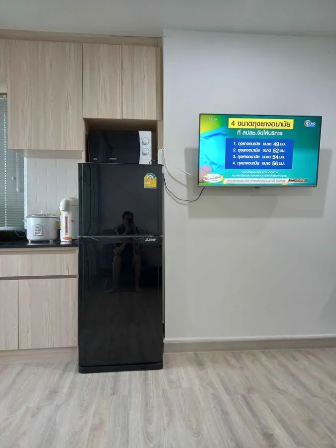 Sell The Crystal Bliss Rattanathibet, corner room, Chao Phraya River view, spacious room, nice, fully furnished, book now, hurry up.