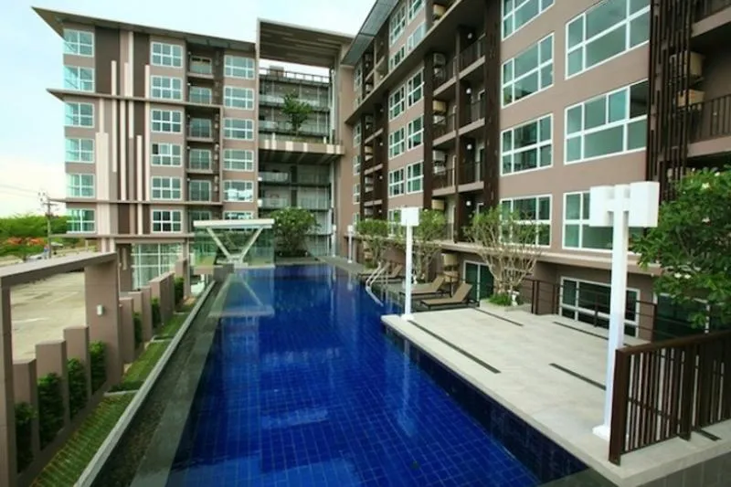 For rent, Double Lake Condominium, beautiful room, 1 bedroom, fully furnished. Anyone who can stay, guaranteed to be satisfied. Book now. Hurry up.