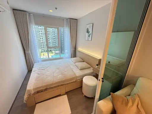 Condo for rent in a great location in Bangna, Regent Home Bangna. Spacious room with complete amenities at a great price.