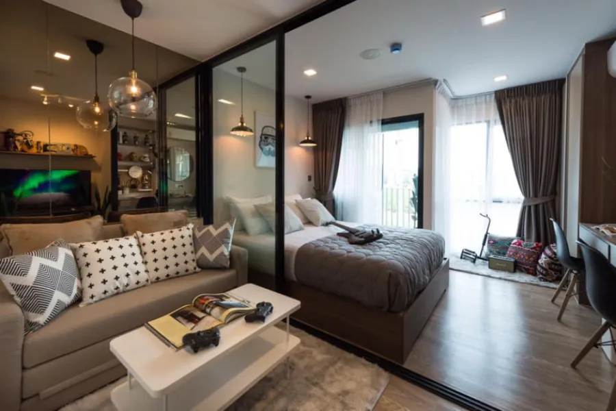 KAVE TOWN SHIFT ให้เช่า ชั้นสูง ห้องสวยน่าอยู่ เฟอร์นิเจอร์ และเครื่องใช้ไฟฟ้าครบครัน สนใจรีบเลยจ้า