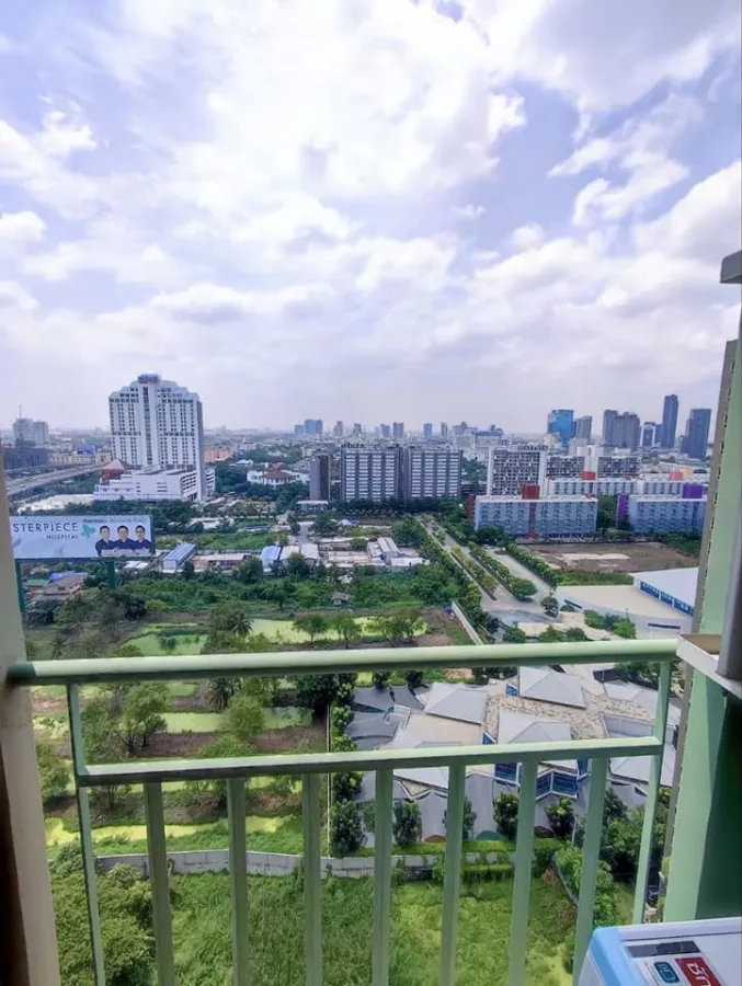 Condo for rent, Lumpini Park Rama 9-Ratchada, nice room, good wallpaper, not strong price, book now.
