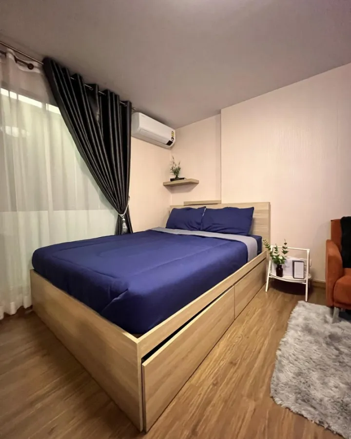 For rent, Plum Condo Paholyothin 89, corner room, not crowded, very good price, very nice decoration Not booking is a big mistake.