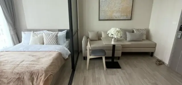 ให้เช่า Ideo Mobi Sukhumvit East Point ห้องน่าอยู่ ตกแต่งคุมโทน มองเห็นวิวเมืองจากชั้นสูง ห้ามพลาด images