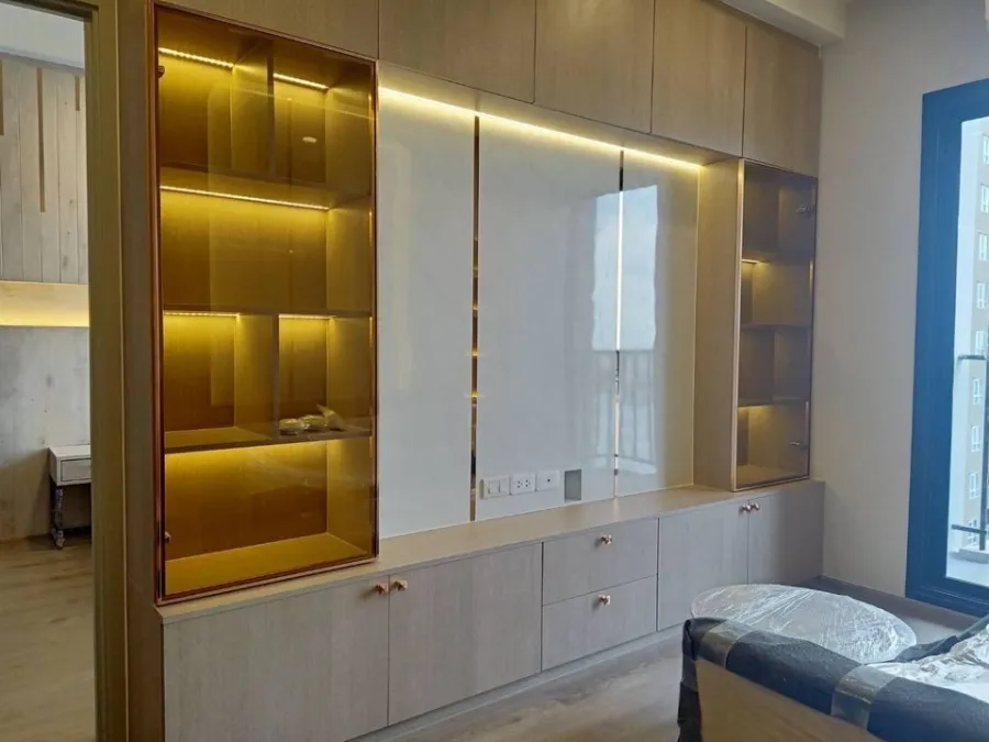 For sale Chapter One Flow bangpo, beautiful room, modern style, fully built-in, ready to move in, buy now.
