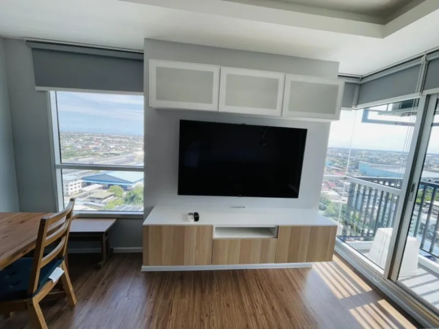 For sale, rent!! Condo Notting Hill Sukhumvit-Phraeksa, 21st floor, corner room, fully furnished, ready to move in, don't miss it!!