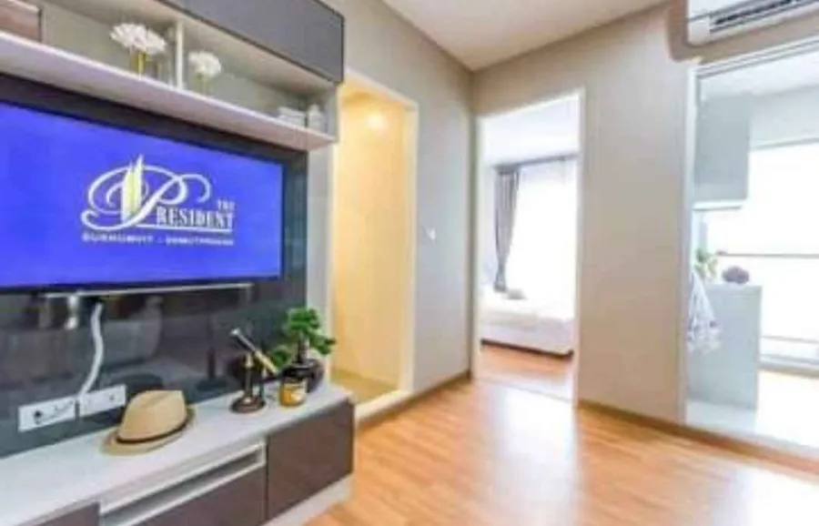 For rent: The President Sukhumvit-Samutprakan, high floor, very spacious room. Travel comfortably. Book now quickly.