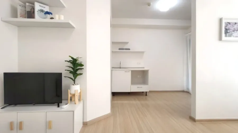 ขาย Plum Condo Samakkhi ห้องพร้อมอยู่ เฟอร์ครบ หิ้วกระเป๋าใบเดียวเข้าอยู่ได้เลย รีบจองด่วนๆก่อนพลาด
