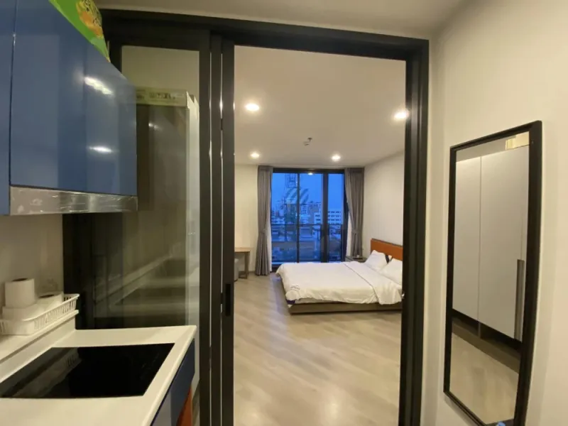 ให้เช่า คอนโด เดอะ เบส สะพานใหม่ ห้องน่าอยู่ ชั้น 11 ทิศเหนือไม่ร้อน ครบจบที่นี่ มาแต่ตัวเข้าอยู่ได้