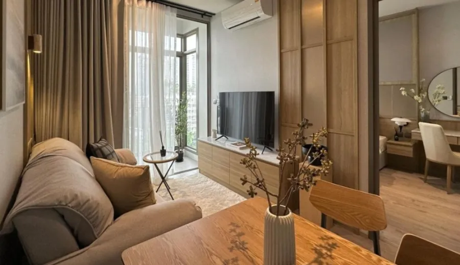 ขาย ให้เช่า Rhythm ekkamai estate 1 ห้องนอน 1 ห้องน้ำ ดูมีสไลต์ อบอุ่นมาก เฟอร์ครบ วิวโล่ง จองเลย