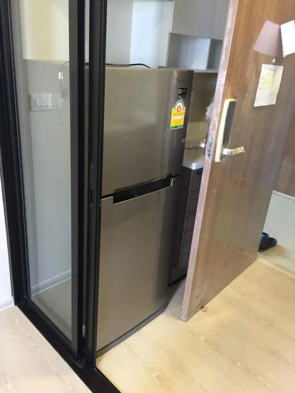 For rent Condolette Mist Rama 9, beautiful room, fully furnished, ready to move in City view, good atmosphere Don't wait, hurry