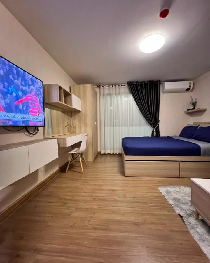 For rent, Plum Condo Paholyothin 89, corner room, not crowded, very good price, very nice decoration Not booking is a big mistake.