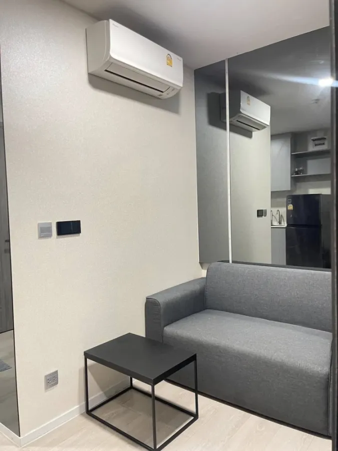 For rent: Modiz Launch Rangsit, 18th floor, view of Thammasat University, fully furnished, ready to move in, reserve now, don't miss out.