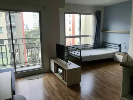 For rent: Lumpini Ville Ratburana - Riverview, 2 comfortable rooms, fully furnished, unblocked river view. Book now!