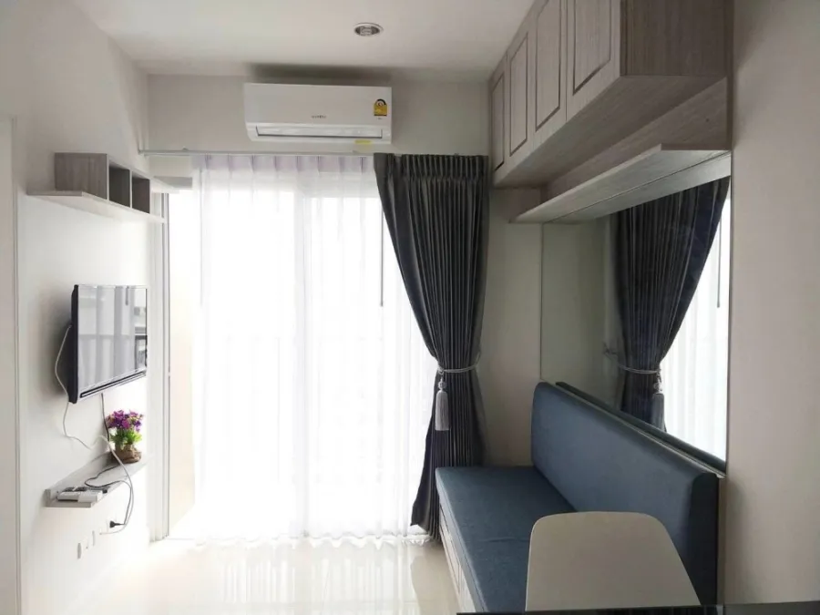 Condo for rent, Manor Sanambinnam, Building A, 16th floor, river view, decorated in minimal style Hurry up to reserve before you miss it.
