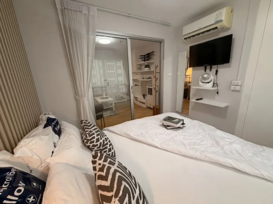 ให้เช่า The Trust Residence Ratchada-Rama 3 ห้องน่าอยู่ เฟอร์ครบ ชั้นสูงวิวเมือง รีบจองเลย