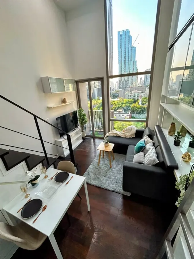 For sale or rent: Ideo Morph 38, 7th floor, beautiful view, very good condition, north-facing room, not hot, pets allowed, very worth booking.