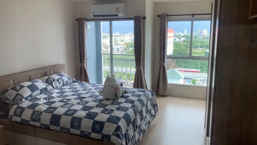 For rent, Lumpini Ville Chaengwattana-Pak Kret Station, room ready to move in. Complete in one place Just come and move in.