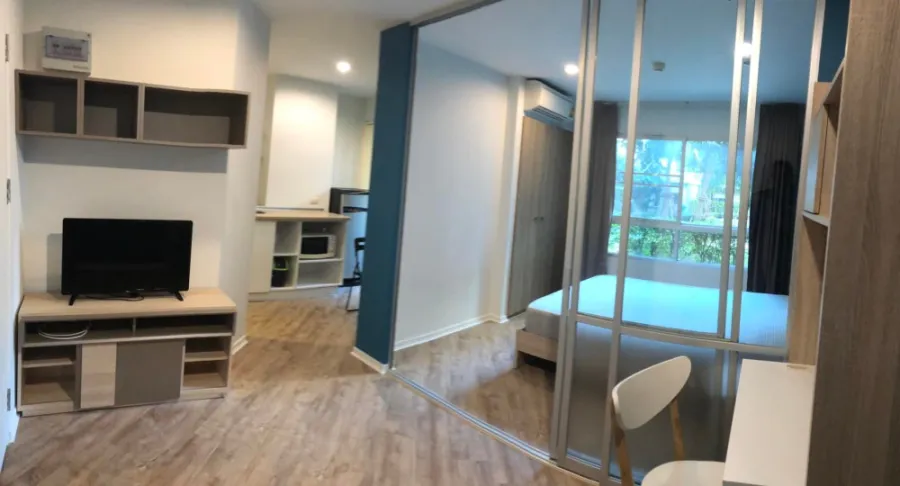 Condo for sale, Lumpini Ville On Nut 46, corner room, fully furnished, good price, don't miss it!!