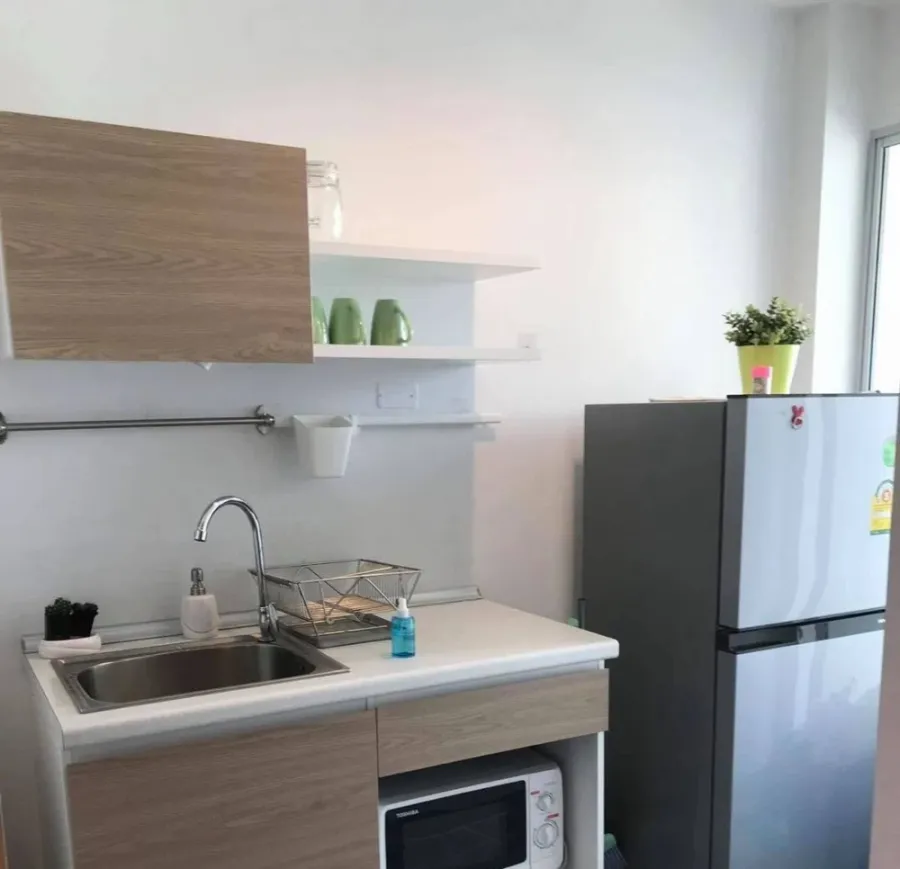 For rent: The Kith Lite Bangkadi-Tiwanon, 1st floor unit, fully furnished. Just bring your suitcase and move in!