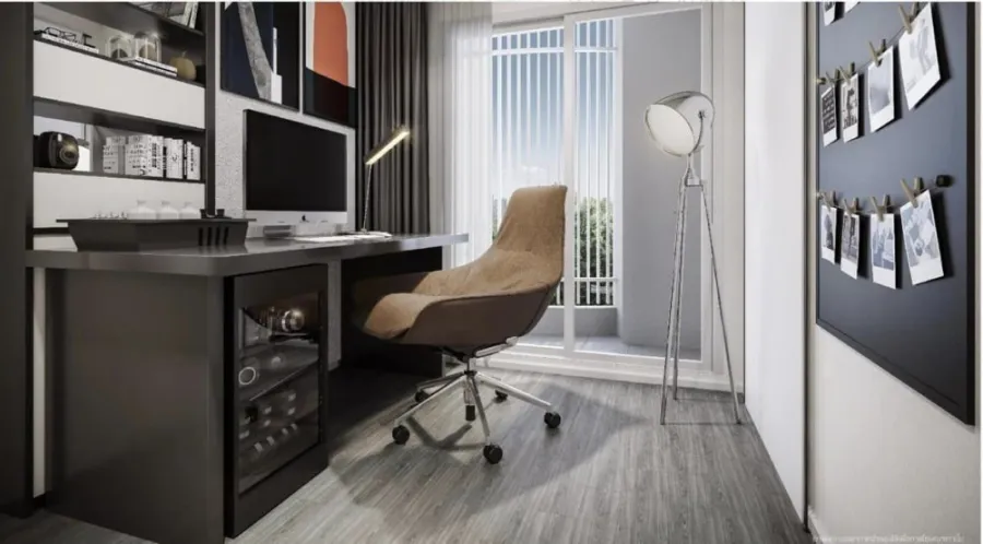 ขายใบจอง คอนโด บลู พหลโยธิน 35 ห้อง 1 bedroom plus ชั้น 5 วิวสวน ครัว Built in จองเลย
