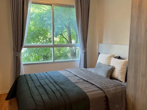 For rent: Lumpini Ville Phra Nang Klao - Riverview, ready to move in, fully furnished, reserve now.