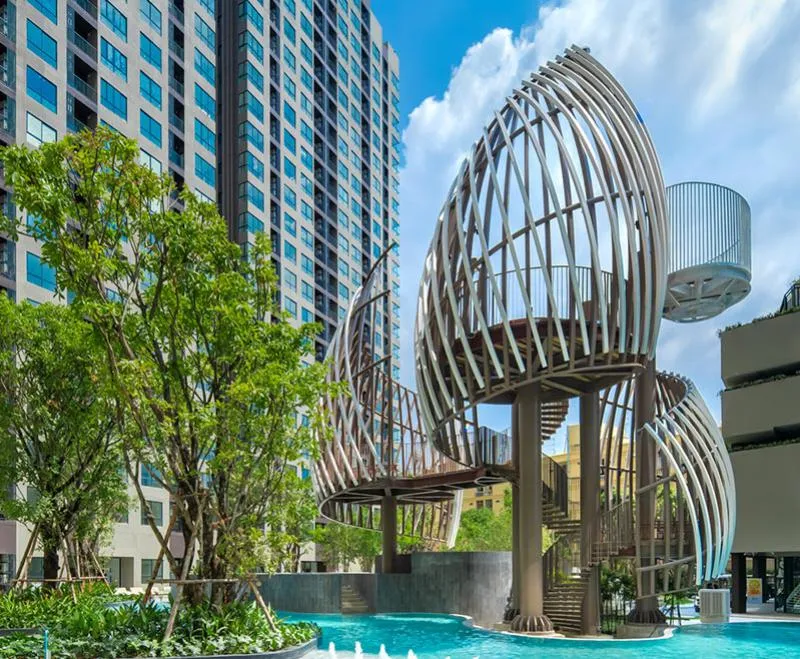 Urgent for rent !! Elio Del Nest Pool View Condo Furniture decoration And electrical appliances near BTS Udomsuk. Book now !!