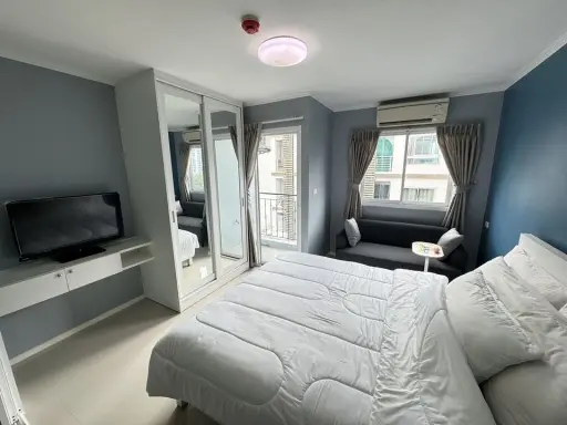 Condo for sale, Notting Hill, Sukhumvit 107, decorated in pleasant tones, 8th floor, furnished, don't wait.