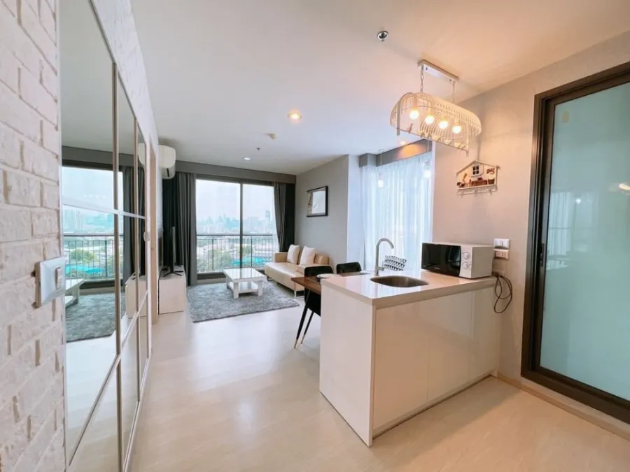 Sell / rent Condo Rhythm Sukhumvit 42, corner room, 48 sq.m., beautiful decoration, fully furnished, ready to move in, hurry to reserve before it's gone!!