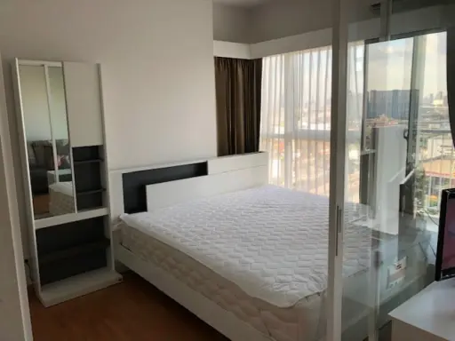 Condo for rent, The Parkland Ratchada-Wong Sawang, corner room, ready to move in, don't miss it.