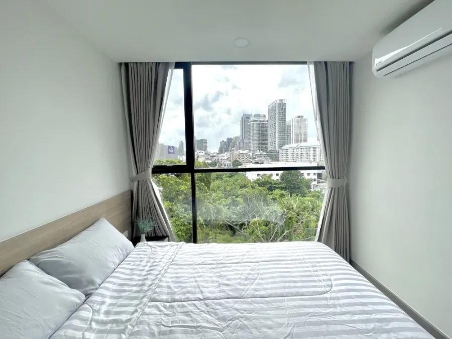 Condo for rent FLEXI Sathorn-Charoennakorn Nice view room, not blocked Fully furnished, move in quickly.