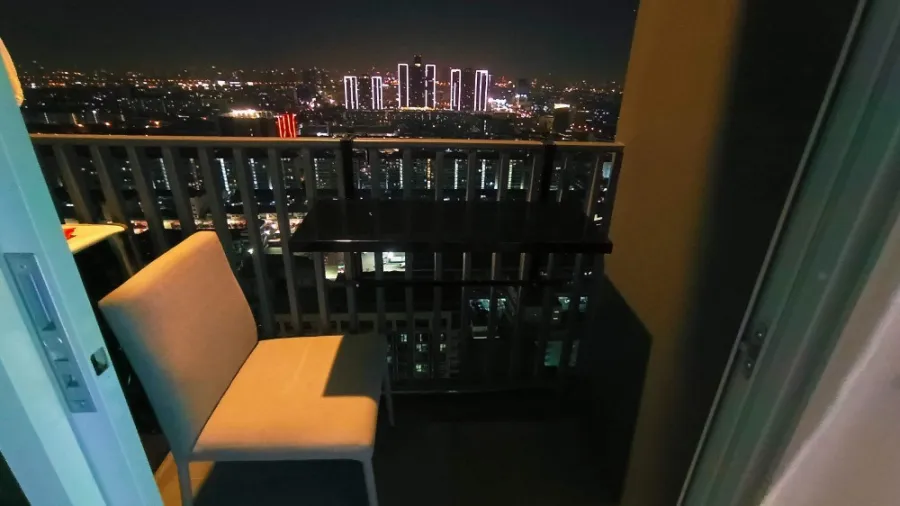 For sale, for rent!! Niche Mono Ramkhamhaeng condo, high floor, glass partitioned room, fully furnished, don't wait!!