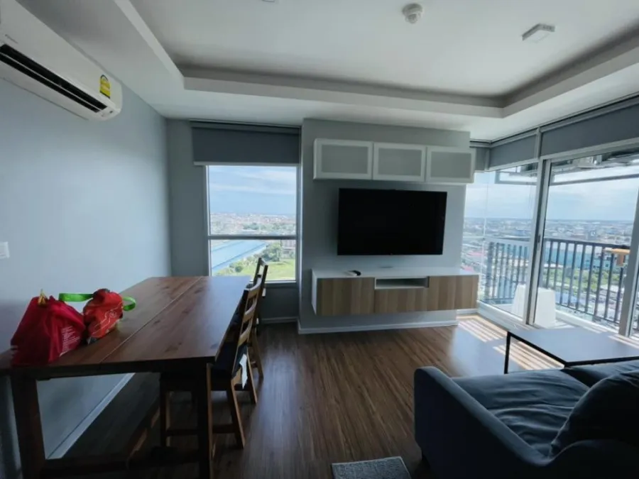 For sale, rent!! Condo Notting Hill Sukhumvit-Phraeksa, 21st floor, corner room, fully furnished, ready to move in, don't miss it!!