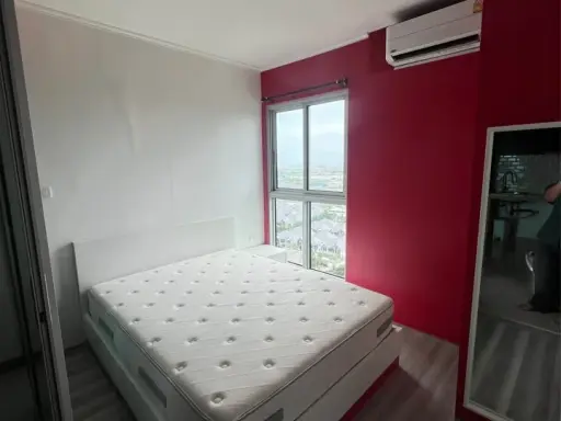 For rent: A space ME Bangna, very high floor (23rd floor), fully furnished, don't miss out!