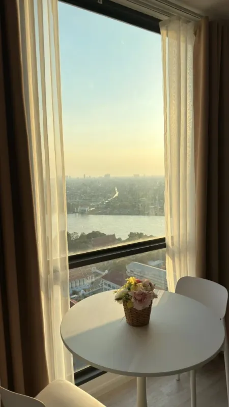 ให้เช่า The CLEV Riverline Chaophraya - Wongsawan ห้องชั้นสูง เฟอร์พร้อม จองเลย