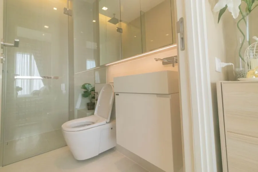 For rent The Saint Residences, new room, unboxing Minimal style decoration High floor, great view I need this room