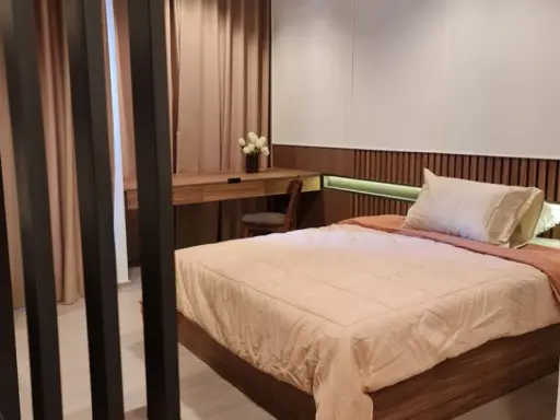 Fon sale/rent Life Asoke - Rama 9, nice room, great price, plus full furniture Hurry up to reserve now. Don't wait.