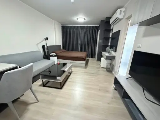 For rent: dcondo Campus Dome Rangsit, Studio room, 8th floor. Comes with amenities. Great value. Book now!
