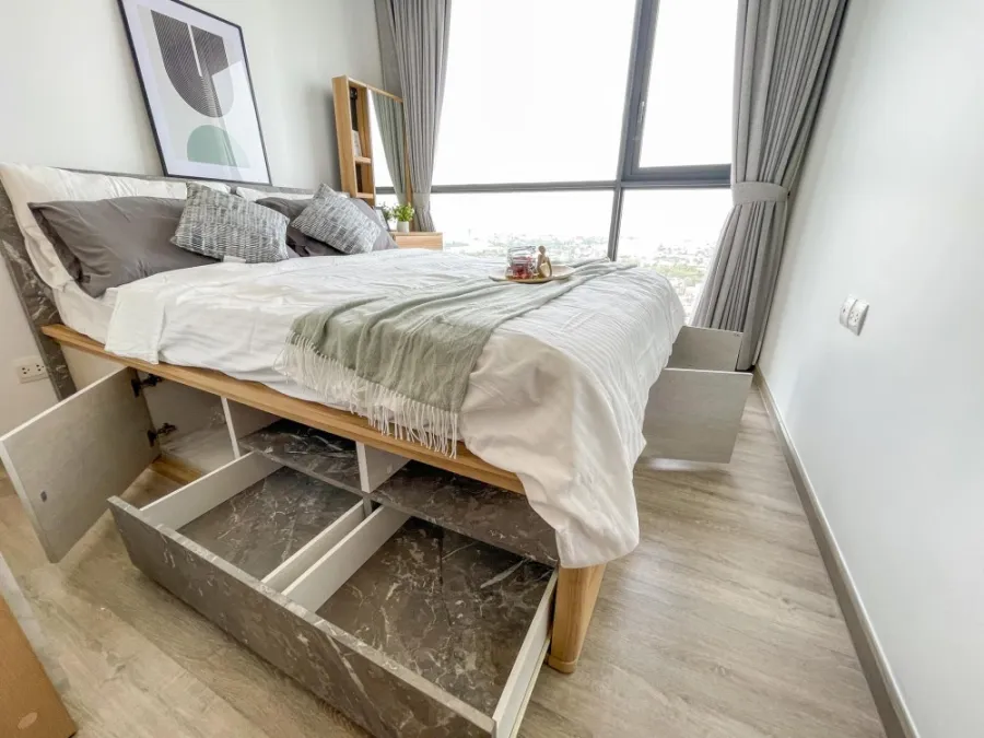 For sale rent The Line Wongsawang ห้องแต่งโทนขาว สบายตา ราคาสบายกระเป๋า มาแต่ตัวเข้าอยู่ได้เลย